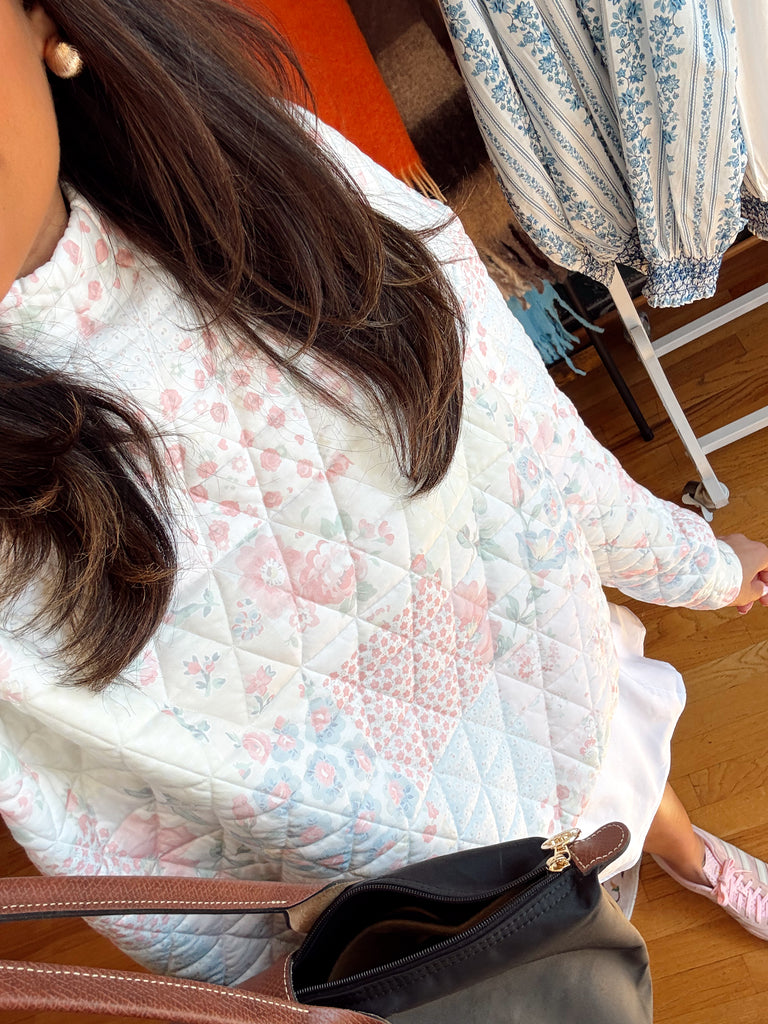 Hydrangea House Floral Mock Neck