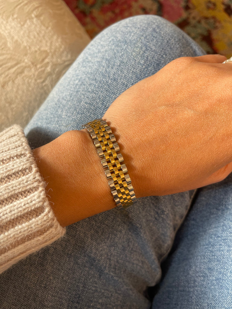 Rolly Two Toned Bracelet