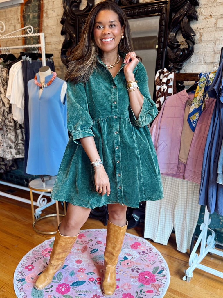 Maple Orchard Dress - Green