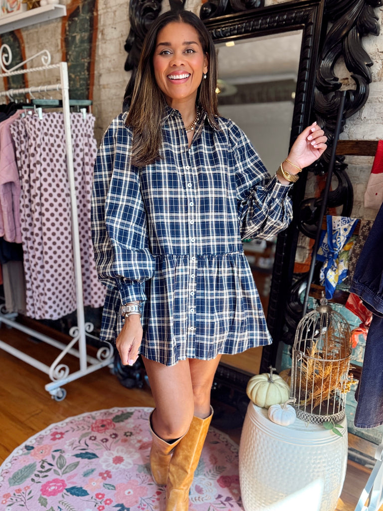 Plaid About You Dress
