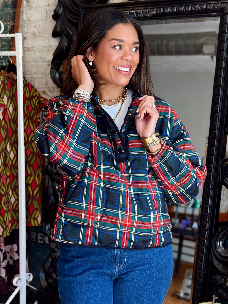 Plaid To Meet You Pullover