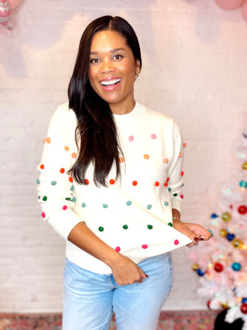 Casual Brunch Waffle Sweater in Bright Mauve