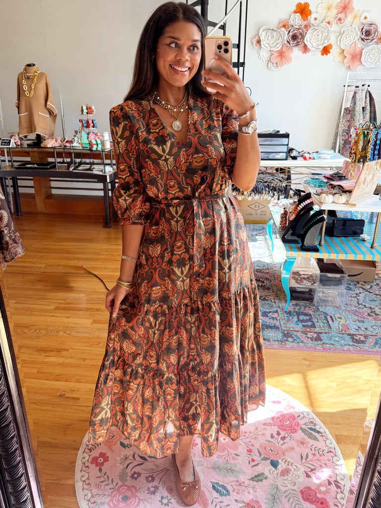 Autumn Affair Maxi Dress