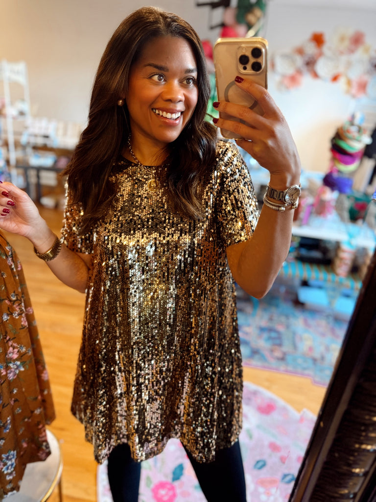 Golden Hour Sequin Dress