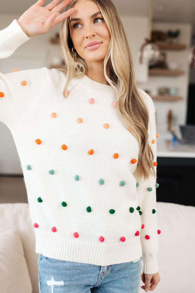 Rainbow Pebbles Detail Sweater