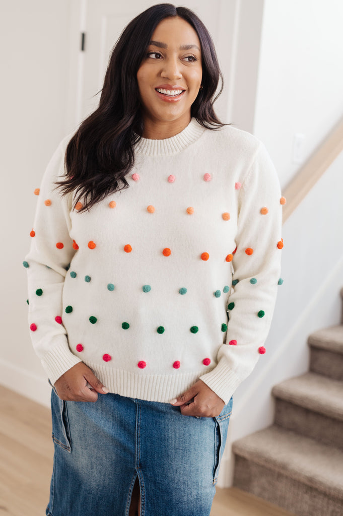 Rainbow Pebbles Detail Sweater