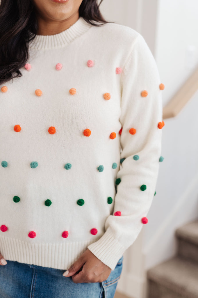 Rainbow Pebbles Detail Sweater