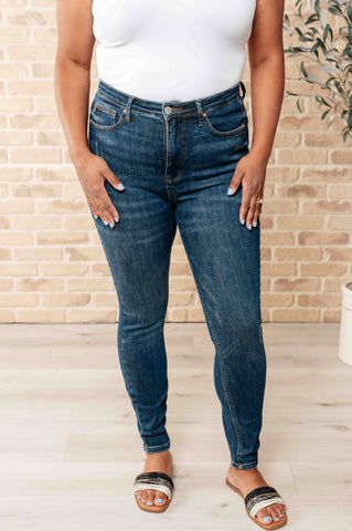 Katrina High Waist Distressed Denim Trousers
