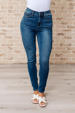 Katrina High Waist Distressed Denim Trousers