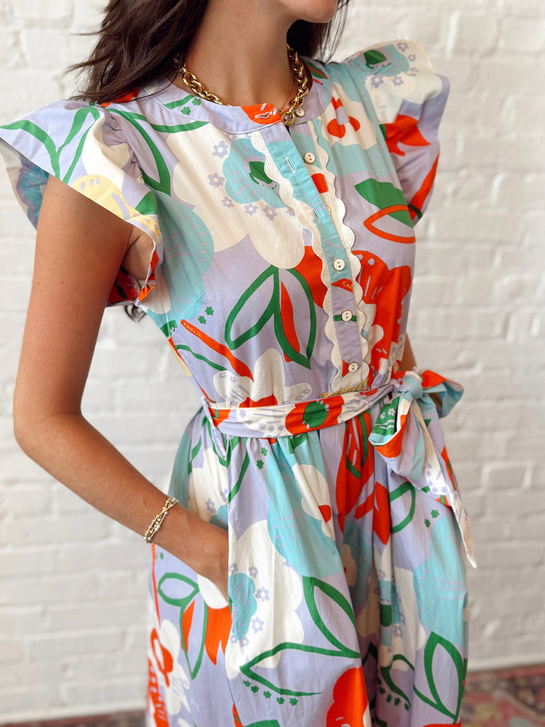 Lavender Lights Floral Dress