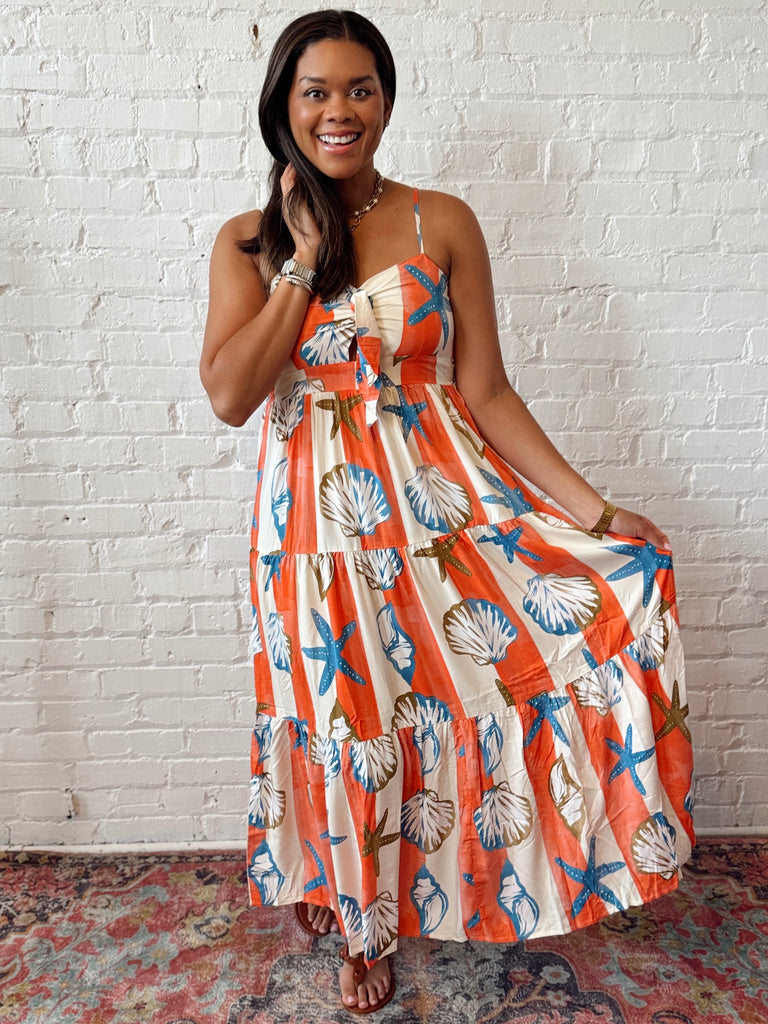 Venus Shell Maxi Dress