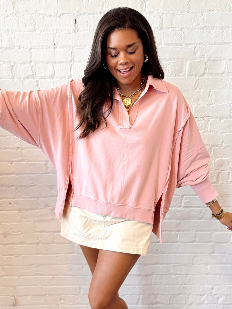 Blush Oversized Pullover