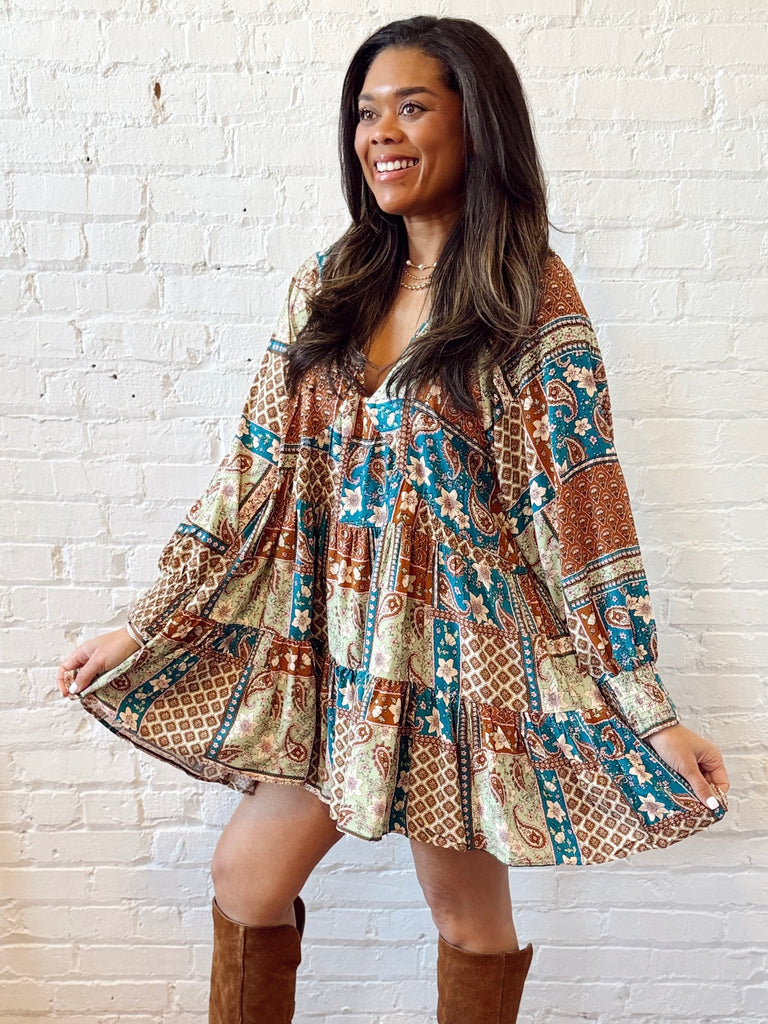 Paisley Patchwork Dress