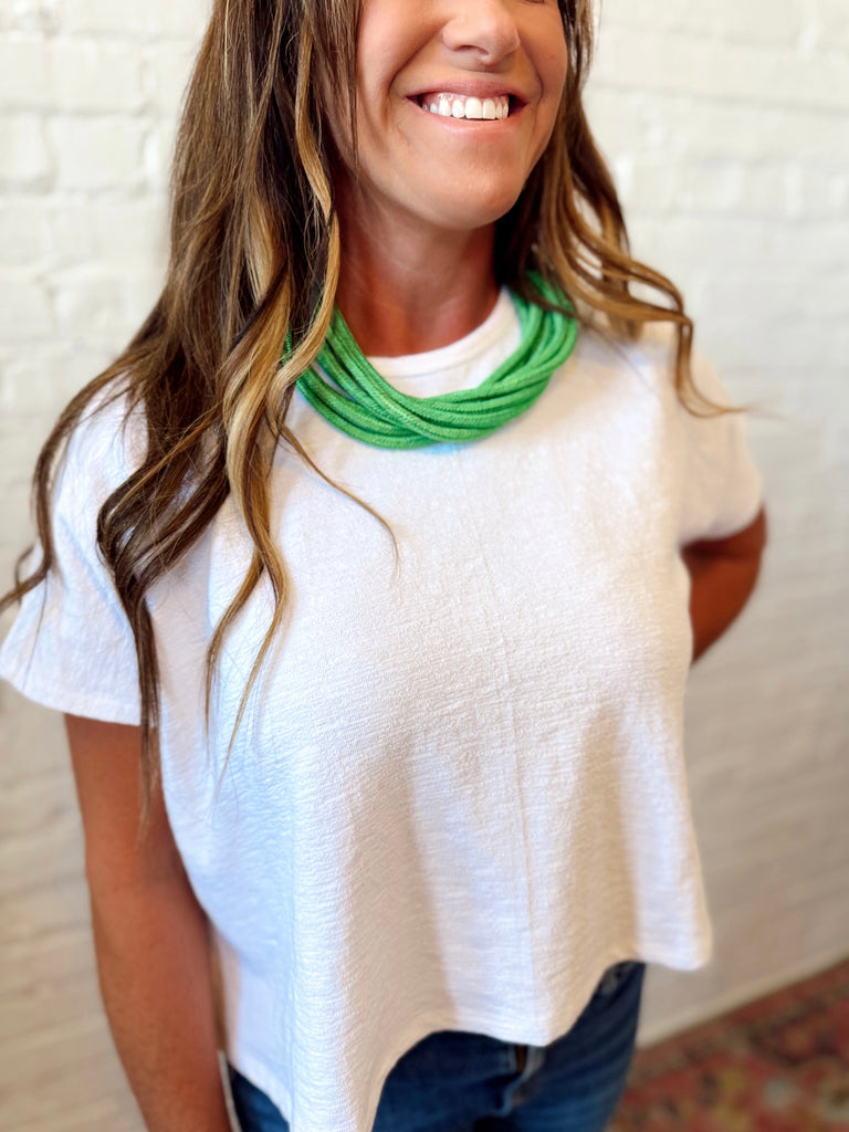 Rope Necklace Green