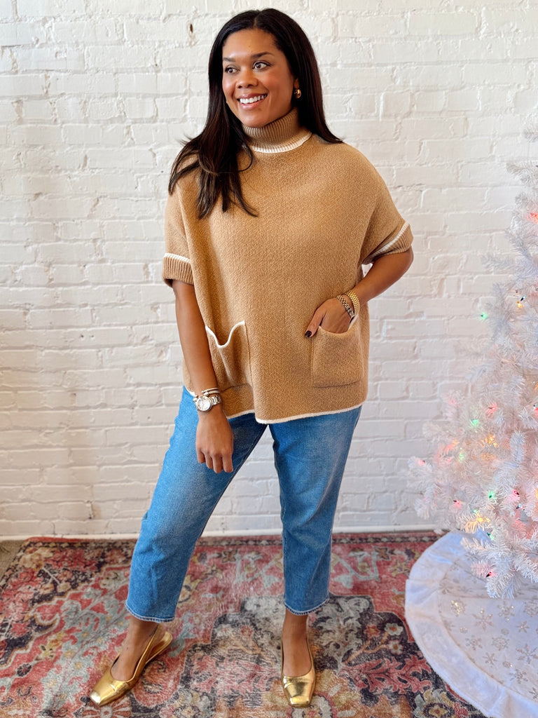 Fireside Poncho Tan