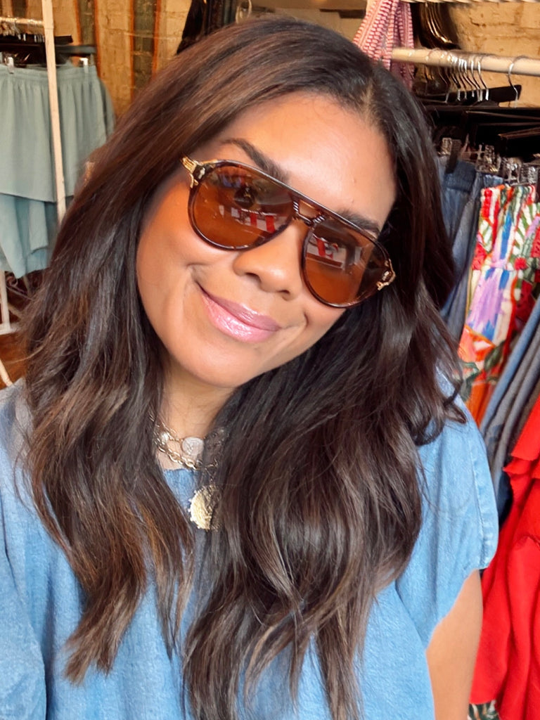 Jet Set Aviator Brown