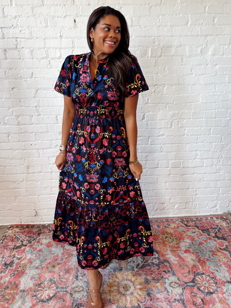 Velvet Garden Maxi Dress