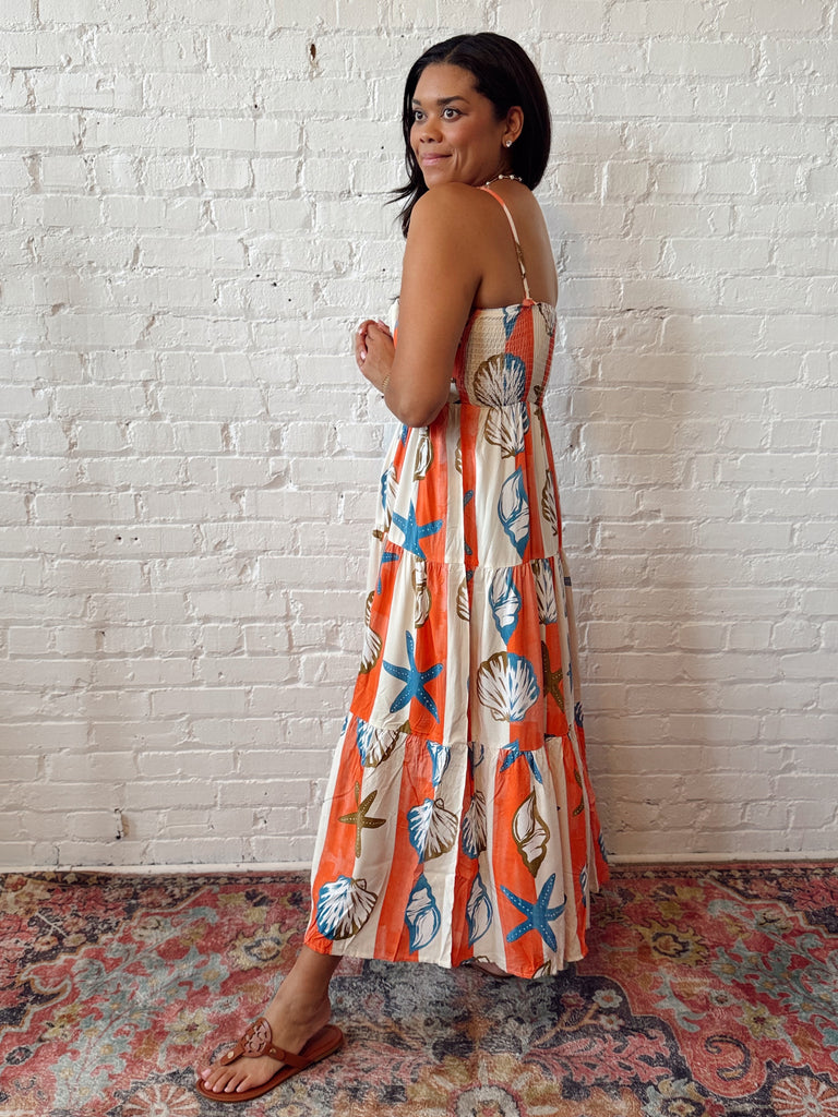 Venus Shell Maxi Dress