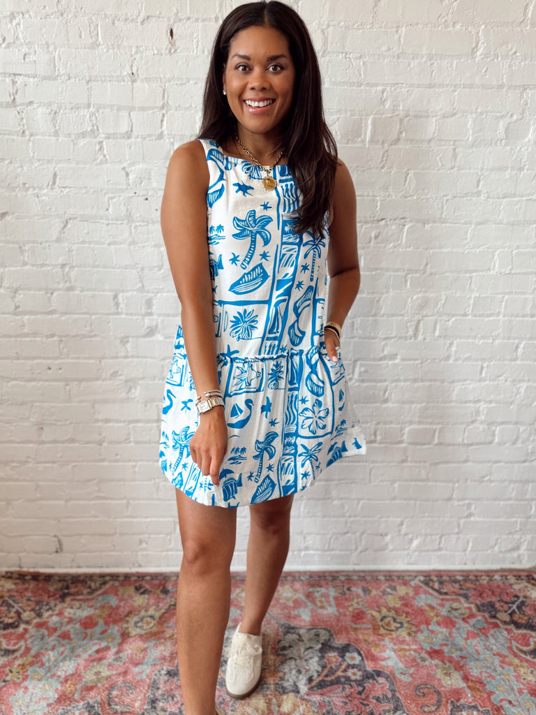 Tide Pool Twirl Dress