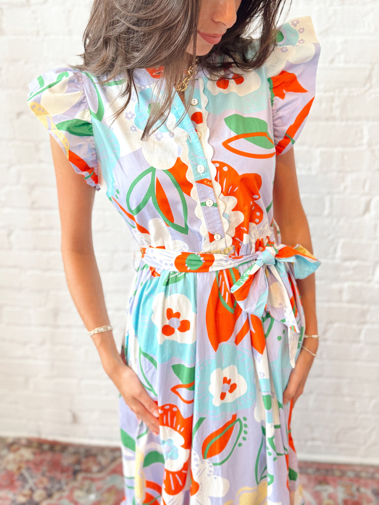 Lavender Lights Floral Dress