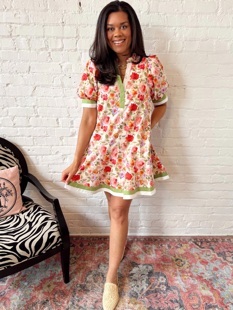 Versailles Floral Mini Dress