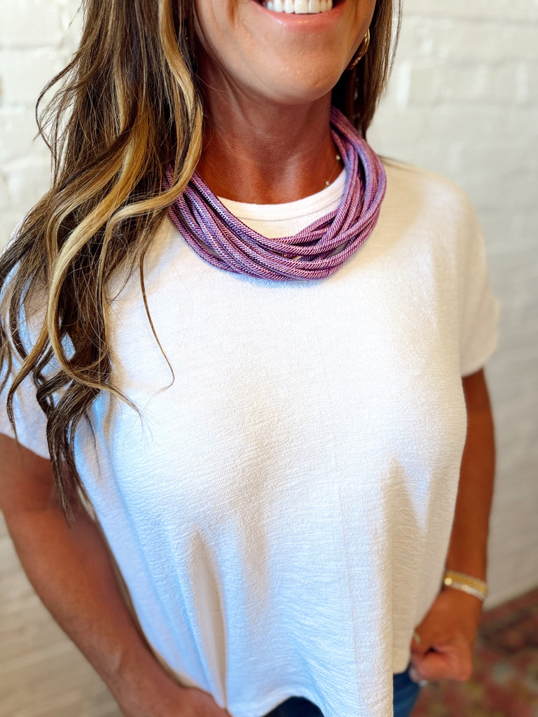 Rope Necklace Light Purple