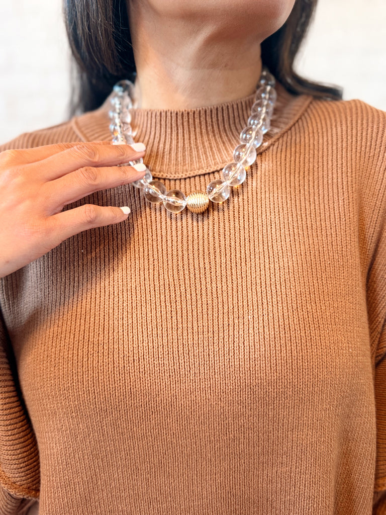 Acrylic Charlotte Ball Necklace