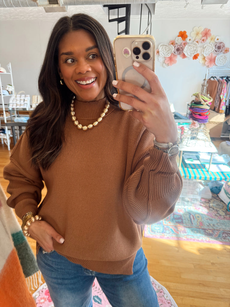 Ribbed Charlotte Ball Necklace