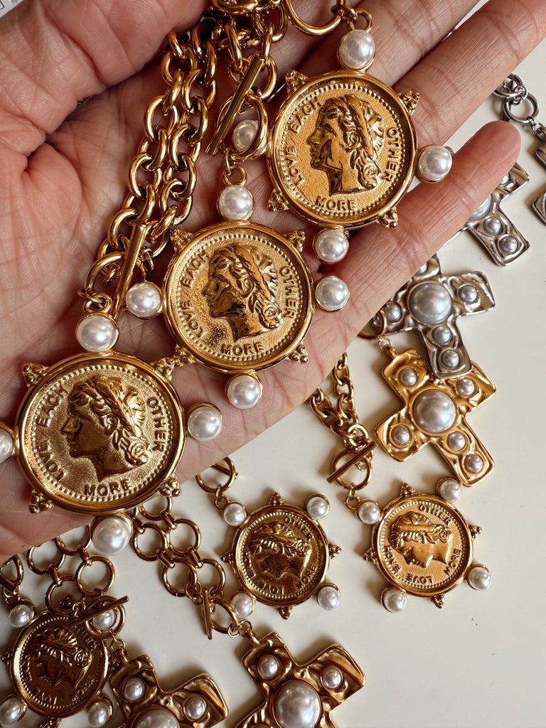 Pearl Coin Necklace