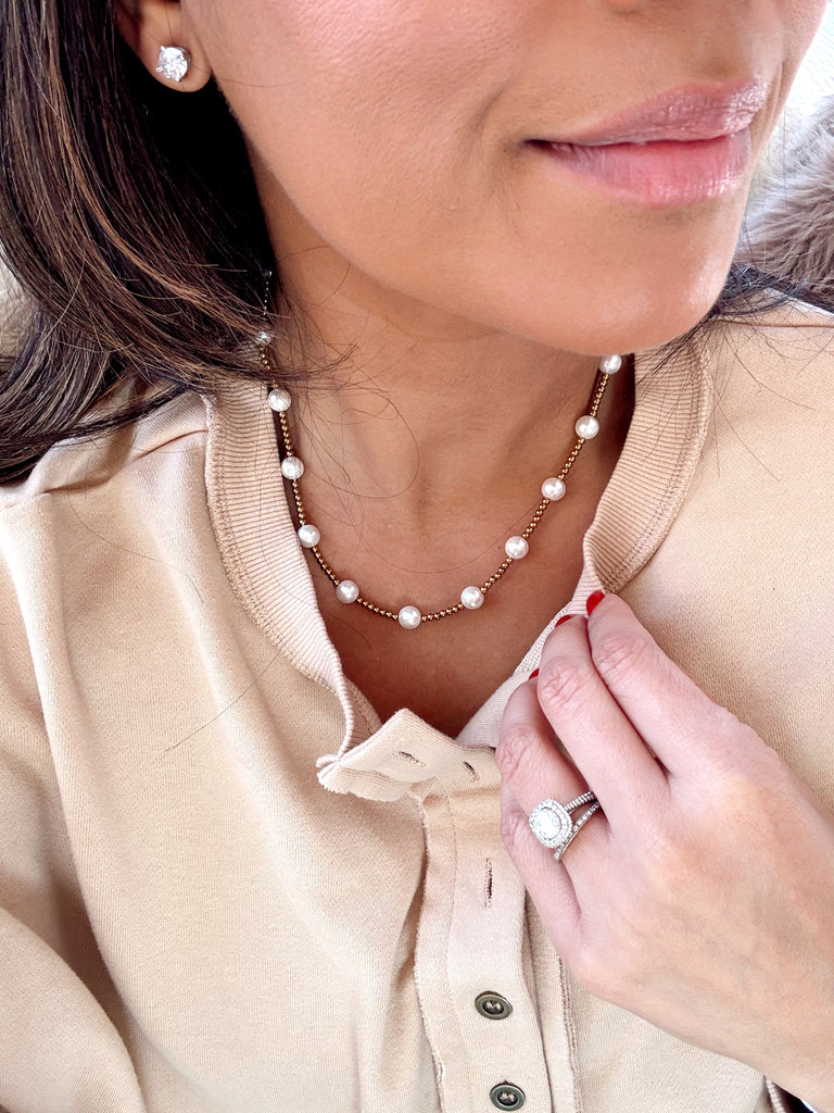 Pearl Beaded Necklace