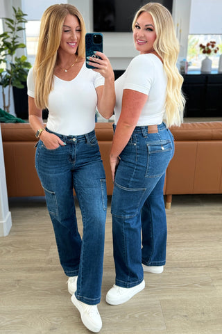 Katrina High Waist Distressed Denim Trousers