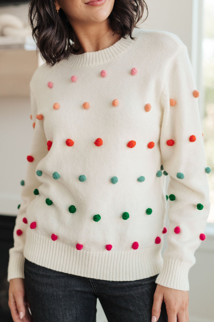 Rainbow Pebbles Detail Sweater