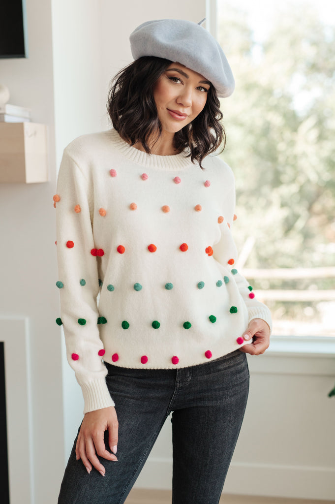 Rainbow Pebbles Detail Sweater