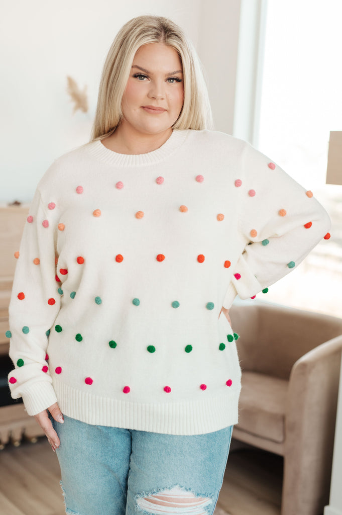Rainbow Pebbles Detail Sweater