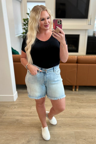 Katrina High Waist Distressed Denim Trousers