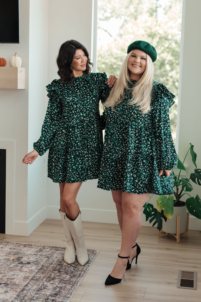 Seeing Spots Ruffle Dress