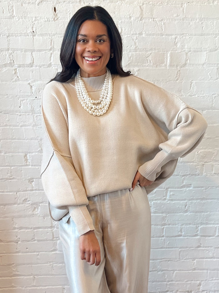 Everyday Luxe Sweater Beige