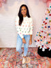 Rainbow Pebbles Detail Sweater