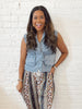 Stevie Quilted Denim Vest