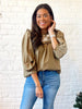 Maple Ruffle Top - Olive