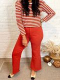 Bridget Cropped Jeans Red