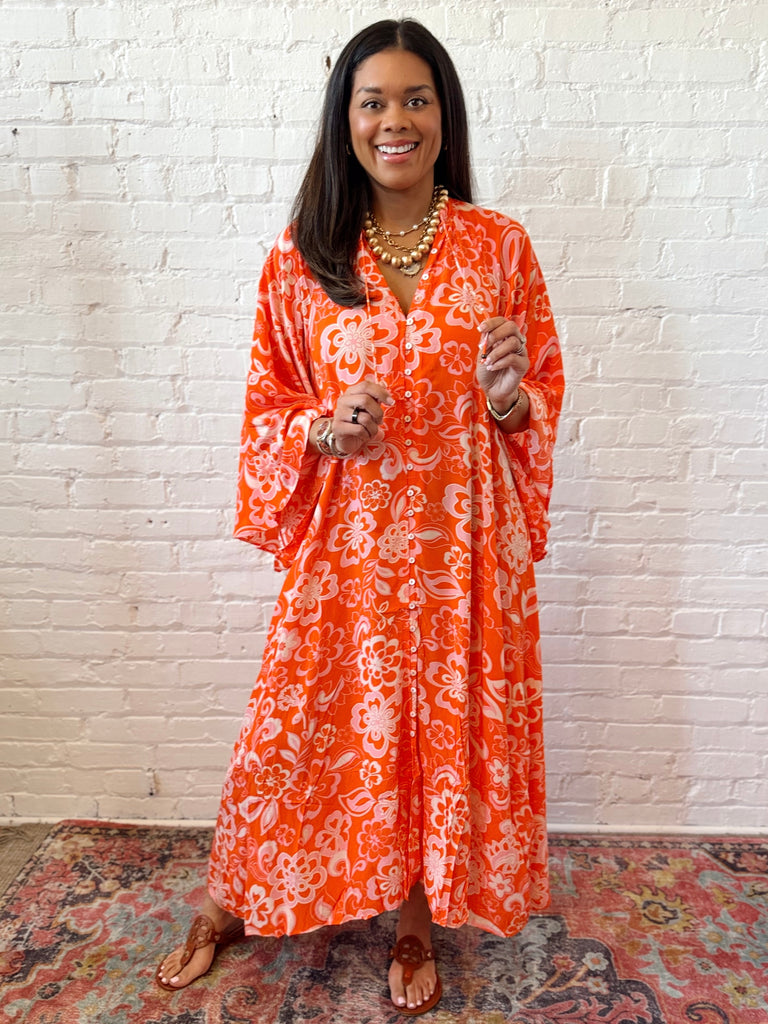Tangerine Dream Boho Dress