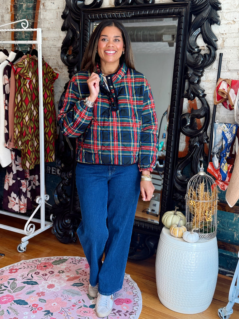 Plaid To Meet You Pullover