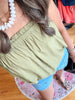 Summer Bubble Top - Olive