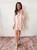Evelyn Striped Dress Pink