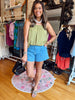 Summer Bubble Top - Olive