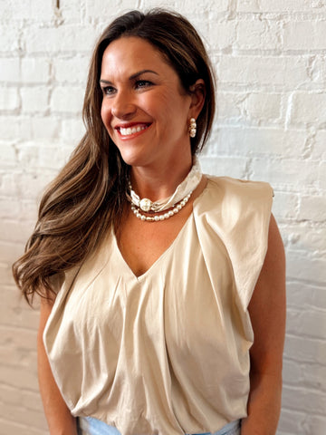 Modern Muse Top Khaki