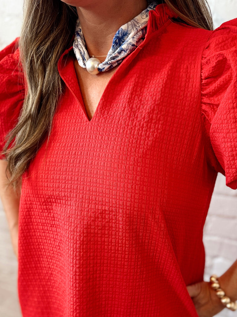 Pearl Ball Scarf Blue