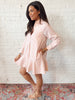 Evelyn Striped Dress Pink
