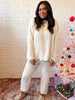 Cozy Cable Knit Set Ivory